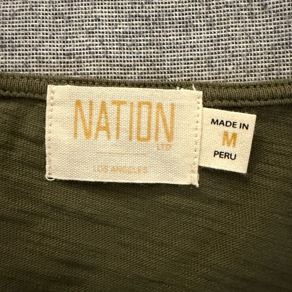 Nation LA Olive Long-Sleeve Pascale Top Size M Puffy Sleeve Poplin NWOT - Picture 7 of 10